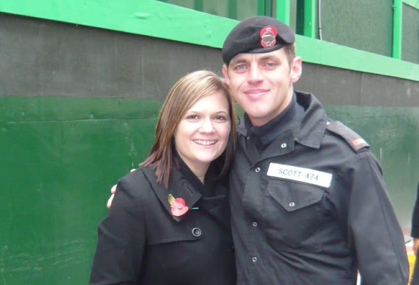 Nikki and her husband, Corporal Lee Scott
